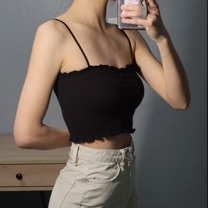 Black crop top